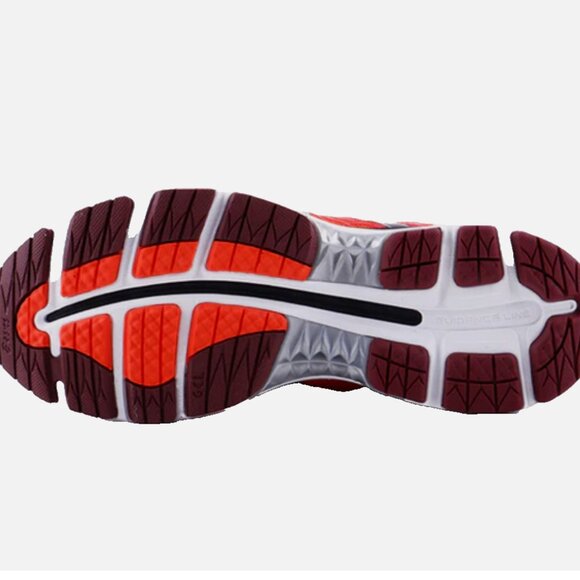 ASICS Gel Nimbus 18 Shoes Mandarin Red Indigo Blue Mens 12.5 US 11.5 UK NEW BOX main image 5